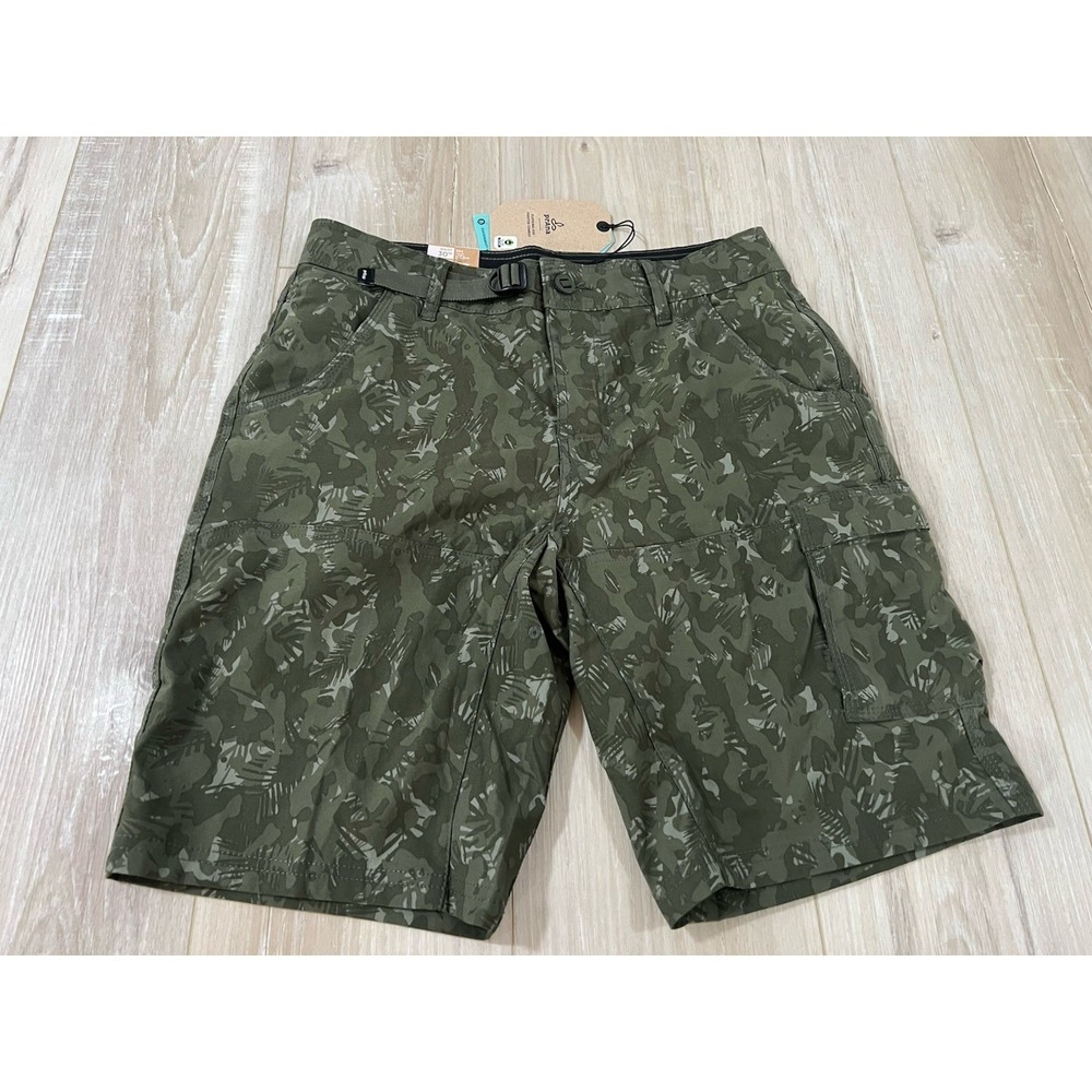 Prana Stretch Zion Short II Evergreen Camo 30/10